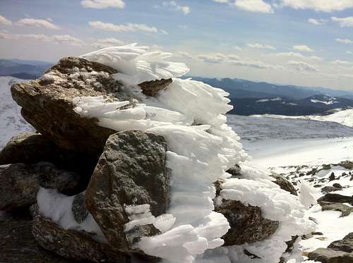 Mt Washington NH in the spring