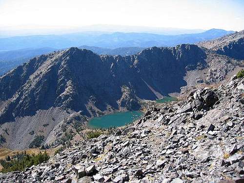 Twin Lakes as seen from the...