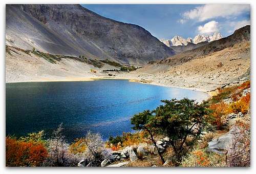 borath lake , gojal, hunza, pakistan