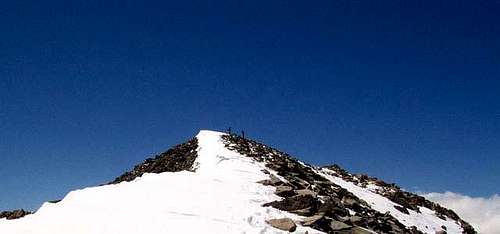 The summit ridge of Mt....