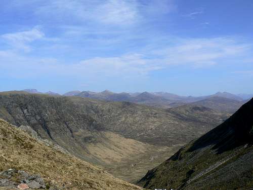 View above Lairig Gartain