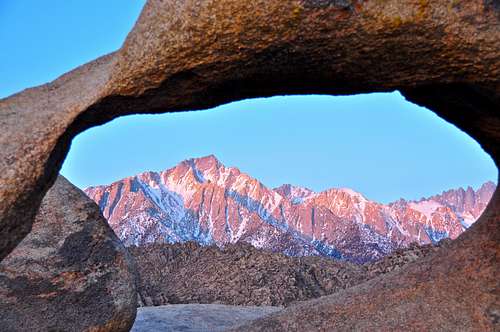 Mobius Arch and The Sierras