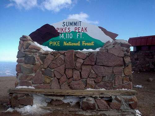 Pikes Peak summit on...