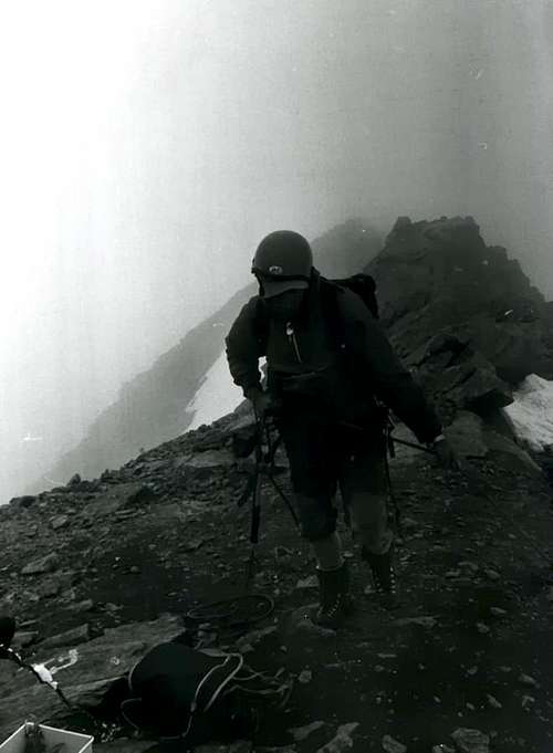 MONTE EMILIUS after North Face with Rainstorm 1980