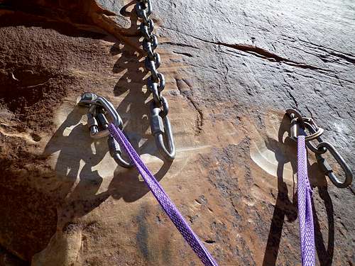 Super Crack anchors at the top of pitch #1