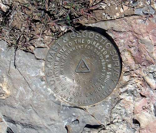 West Mountain Peak Benchmark