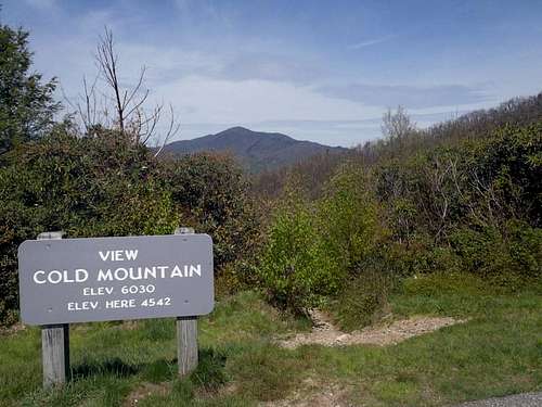 Cold Mountain from Blue Ridge Parkway