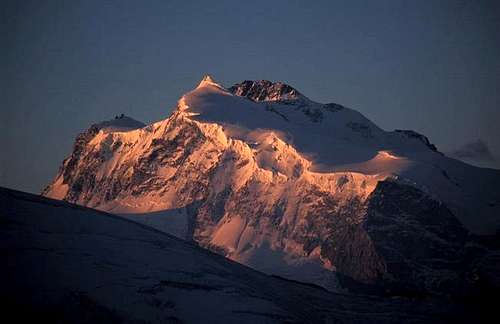 Sunrise in Monte rosa from...