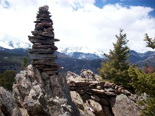 Emerald Mountain summit cairn