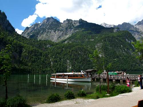 The landing place at Saletalm on the southern tip of the Königssee