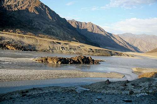 An Island in mighty Indus River
