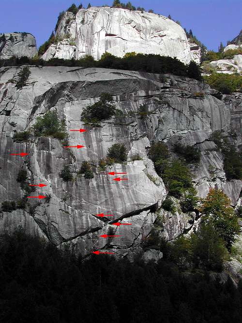 climbers on The Gods' Abodes