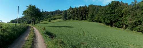 Panorama near Przełęcz Walimska