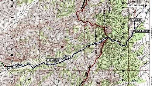 Topo Map of George Creek...
