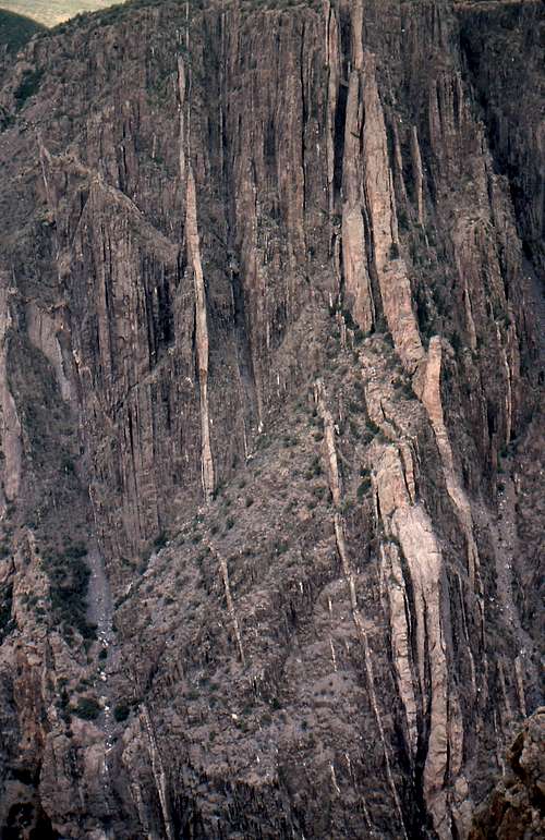 Streaked Canyon Wall