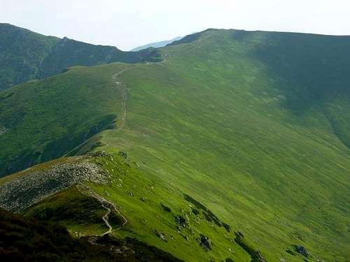 Low Tatras ridge between Chabenec and Chopok
