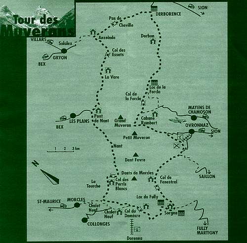 Muveran Tour, map