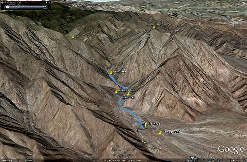 Borrego Palm Canyon - Google Earth