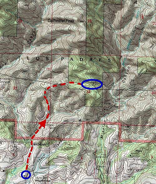 Topo of the route