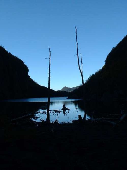 Avalanche Lake in the...