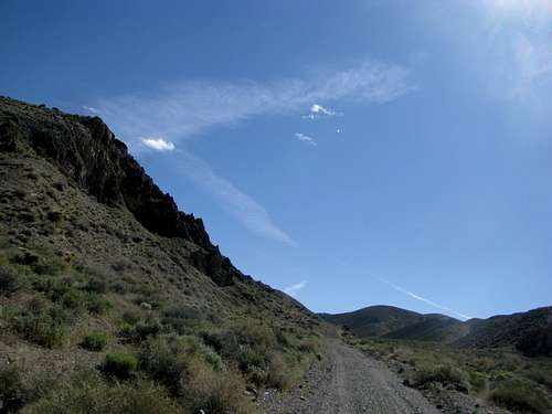 Rd Into McAfee Canyon