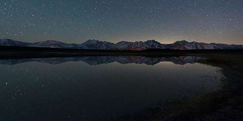 Star Reflections Over the Eastern Sierra