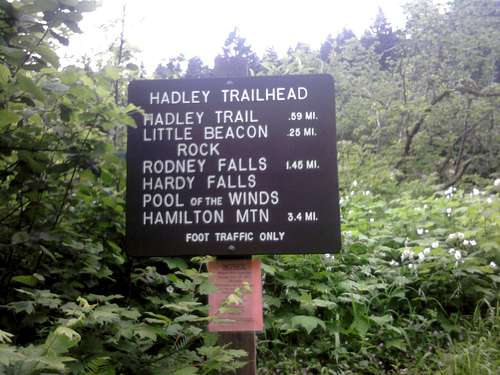 Little Beacon Rock Trail Sign
