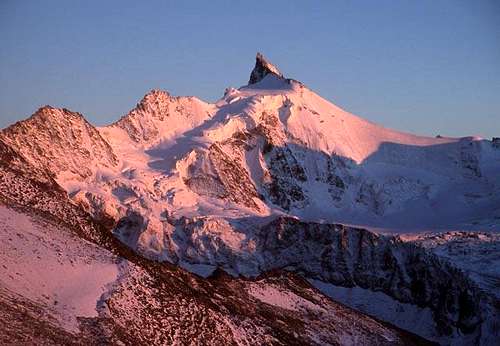 Sunset on Zinalrothorn, the...