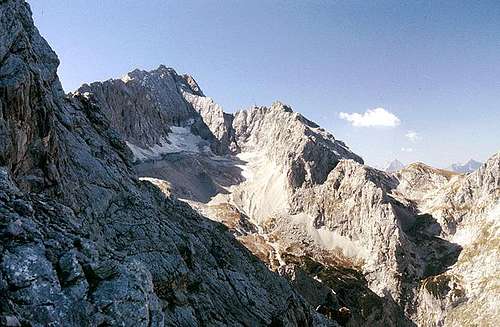Look across to Zugspitze with...