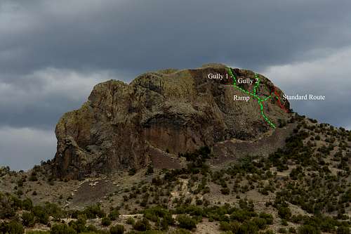 Cerro Parido climbing routes
