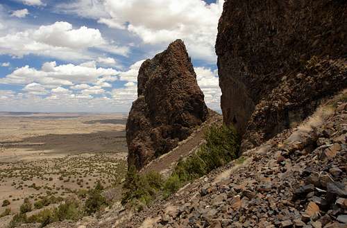 Cerro Parido, approaching the west face
