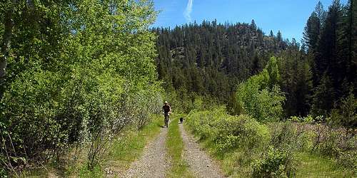 Biking Isadore Canyon Trail