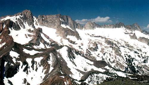 Matterhorn Peak and the Sawtooth Ridge from the Crater Crest