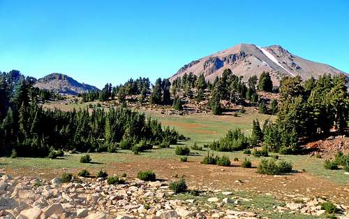 Eagle Peak and Lassen Peak from Bumpass Mtn. area