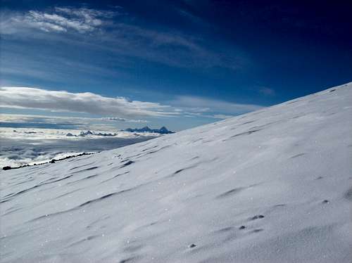 Elbrus Bezengi in distance