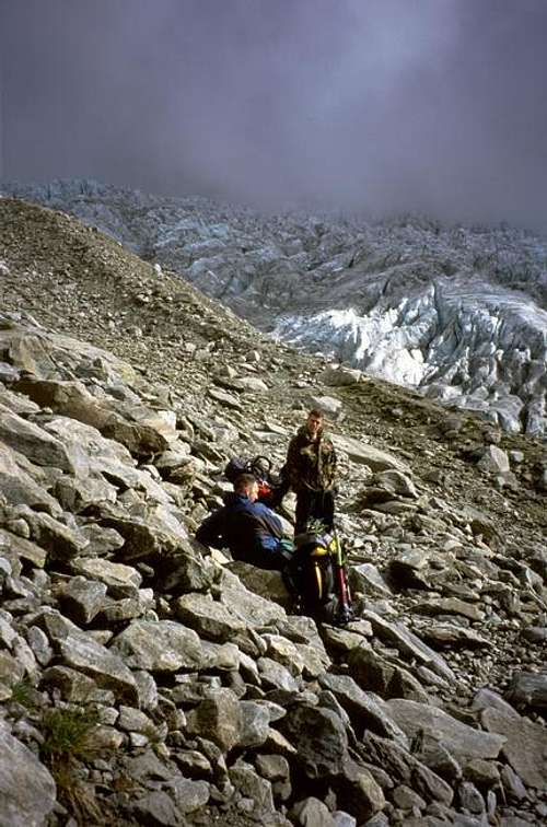 on the lateral Moraine of the...