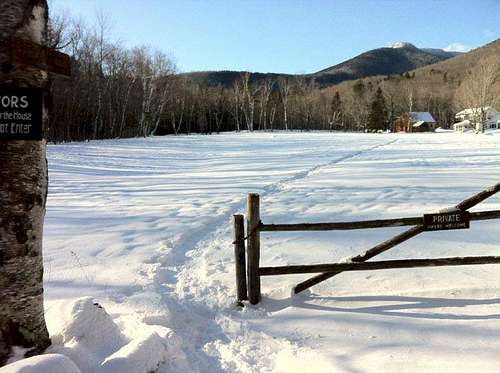 Mt Whiteface trail head and beautiful farmhouse NH