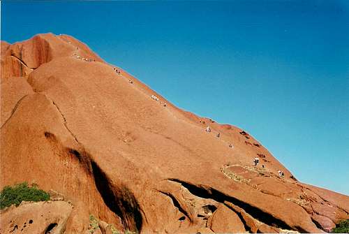 Uluru ascent route