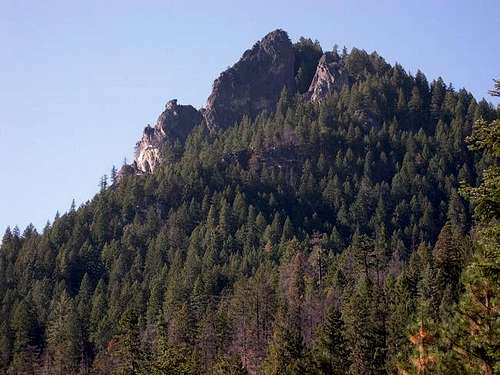 Acker Rock as seen from the...