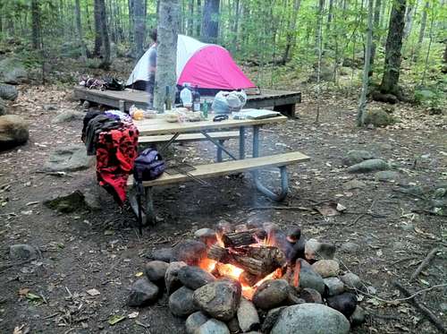 Dry River camping White Mts NH