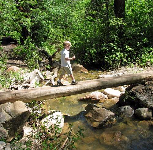 Grotto Trail stream crossing