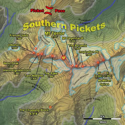 Pickets Range - Southern Summits