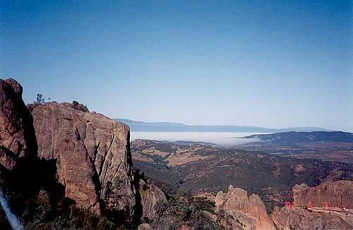 View west to the Santa Lucia...