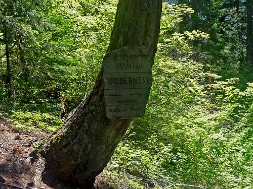 Pasytan Wilderness Sign