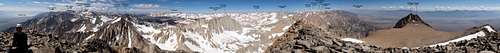 Mt Williamson Summit Panorama (360°)
