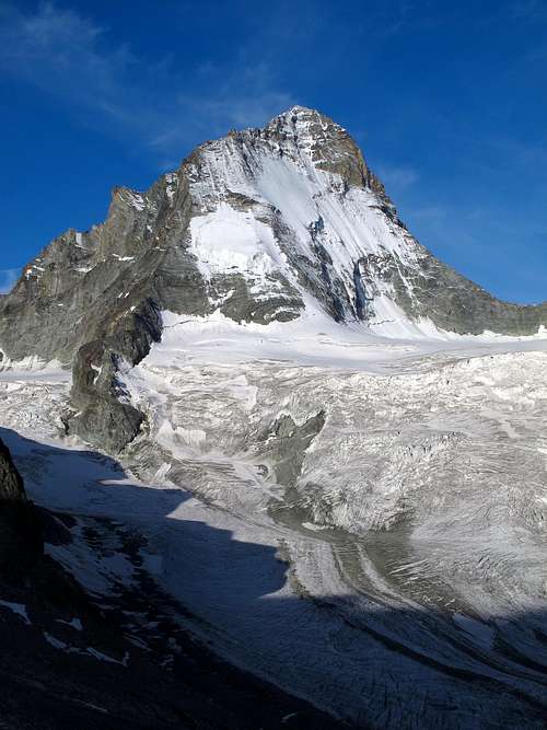 Close-up on Dent Blanche from the Grand Mountet
