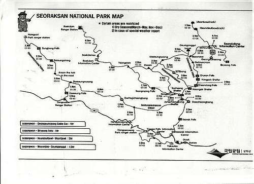 Map Of Seoraksan