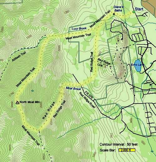 Moat Mt trail Map