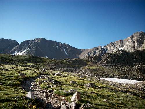 Grays Peak trail and Mount Edwards