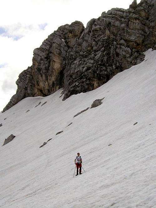 Walking on the north slopes...